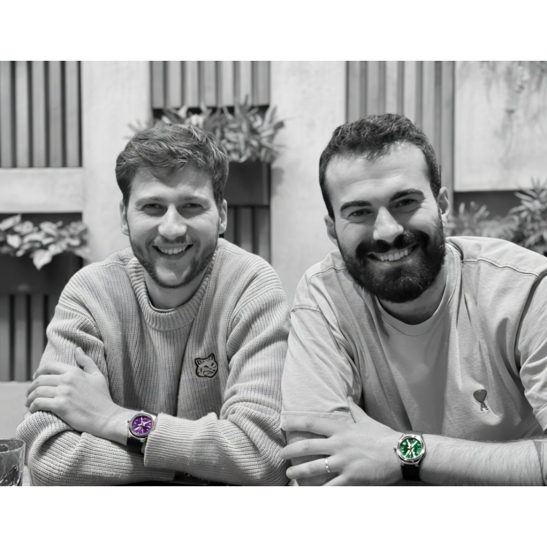 The two PANOM founders in Luxembourg